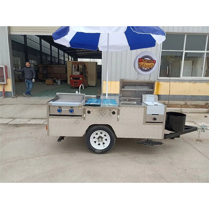 완벽한 설비를 갖춘 맞춤형 스테인리스 스틸 핫도그 카트 - Hot Dog Vending Cart 리뷰 및 가격